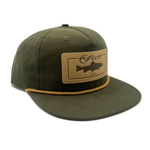 Scott Fly Rods Leather Trout Patch Hat in One Color